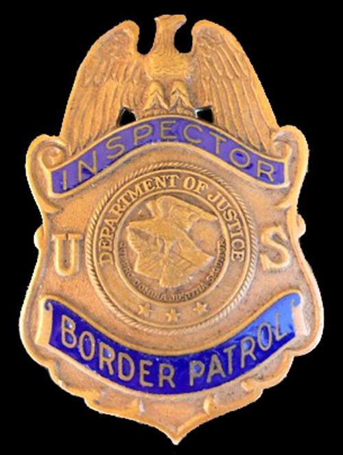 1941 Immigration Patrol Inspector Badge