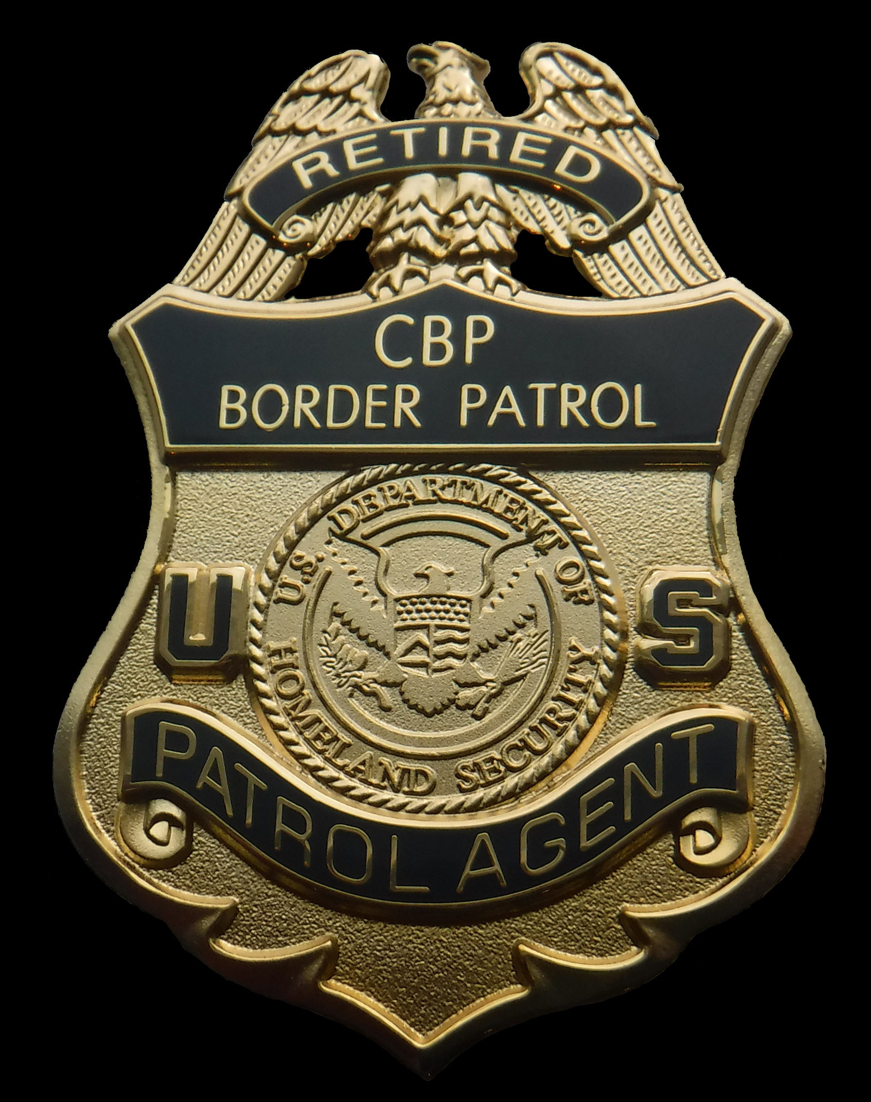 CBP U.S. Border Patrol Agent Retired Badge