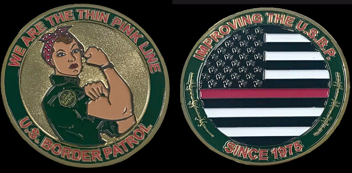 U.S. Border Patrol Thin Pink Line