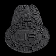 US Border Patrol Shoulder Insignia - black