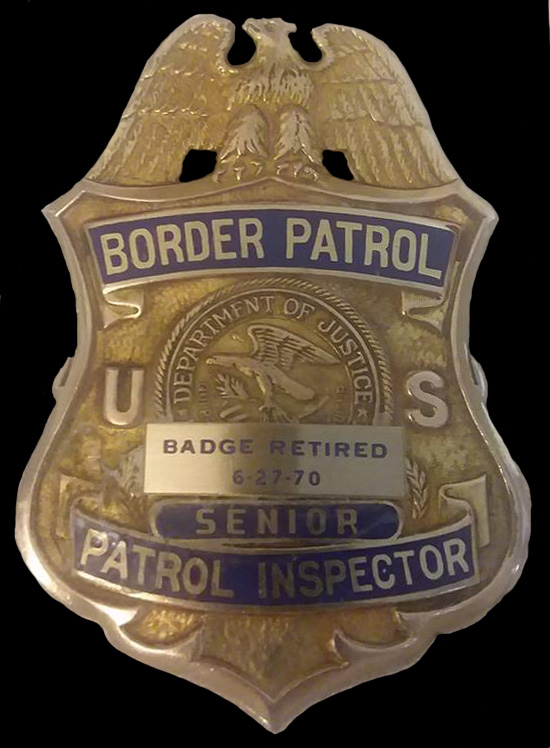 U.S. Border Patrol Senior Patrol Inspector - Retired